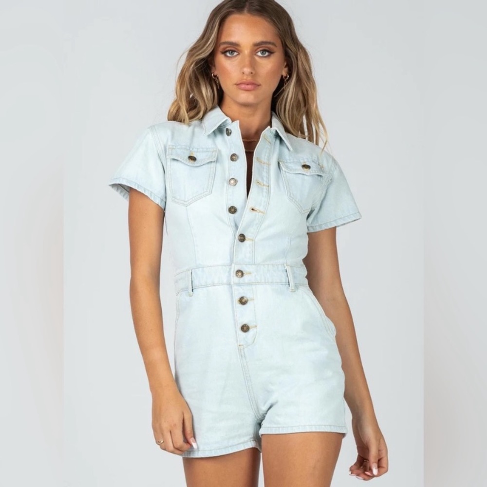 Lioness Denim Romper